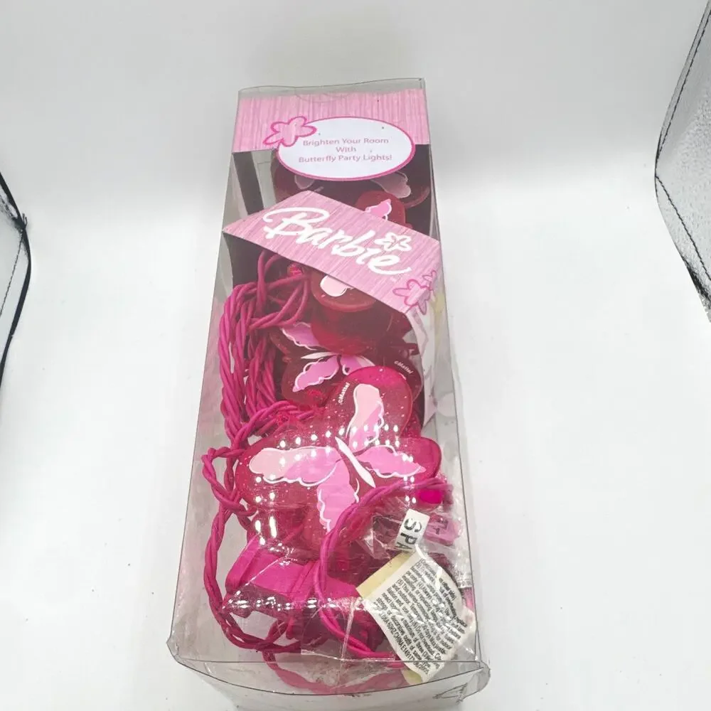 Vintage 2005 Barbie Mattel Pink Lights New In Box Wear To Package
